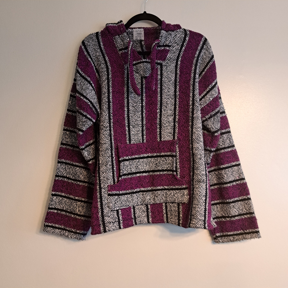 Pink and Black Womens XL Baja Hoodie